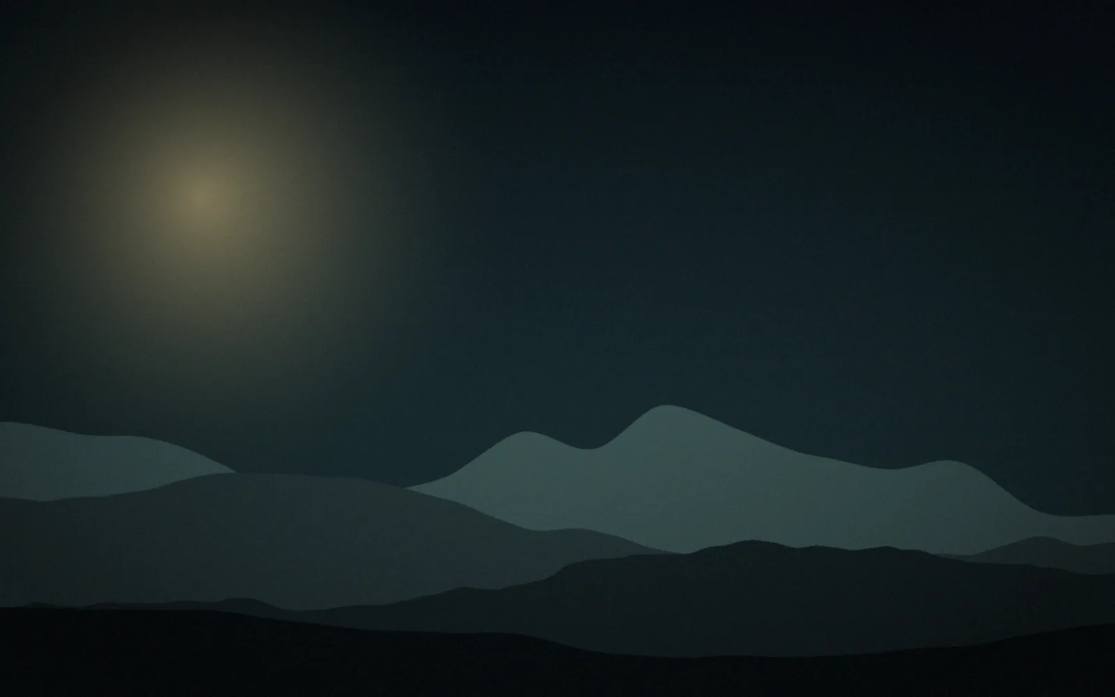 Une plage de nuit